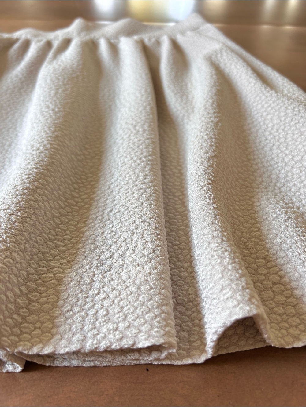 b + ab Textured Full Mini Skirt Bone